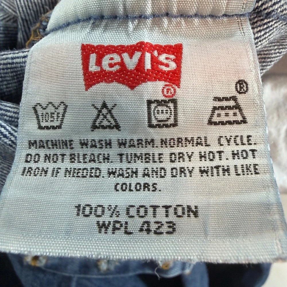 Levis 501 Original Fit Straight Leg Blue Jeans 15501-0186 Men 29x32